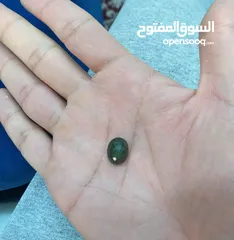  2 حجر زمرد زامبي طبيعي natural Zambia emerald stone