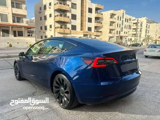  12 Tesla Model 3 Performance 2022  جمرك اليوم ترخيص وتأمين سنه كامله