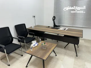  3 مكتب بحاله الجديد مع سيت كراسي وطبلة