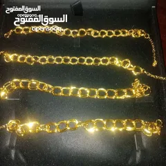  3 شروة خواتم واساور ذهب ايطالي