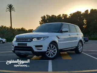  1 رانج روفر سبورت خليجي فل مواصفات بحاله الوكاله V6 HSE