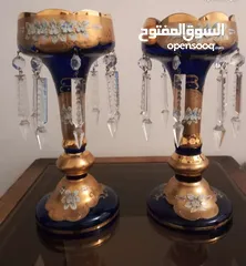  4 Crystal Egermann كريستال تشيكي ماركة   مزينة بطبقة سميكة من ماء الذهب Egermann