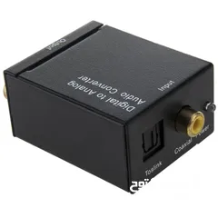  4 Digital to analog audio converter Toslink coaxial RCA