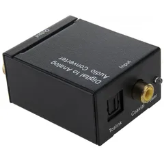  4 Digital to analog audio converter Toslink coaxial RCA