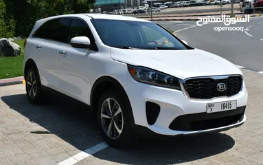  6 Cars for Rent KIA - SORENTO - 2020 - White   SUV 7 Seater