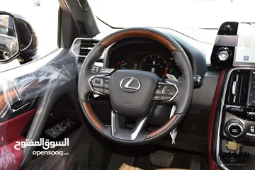  19 لكزس LX600 2024 وارد الوكيل عداد زيرو فاخرة لون اسود مميز