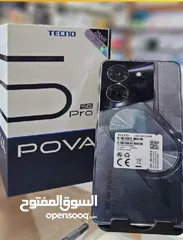  1 مشغل اخو الجديد pova 5 pro 5G رام 16 جيجا 256 أغراضه والكرتونة الاصليه متوفر توصيل