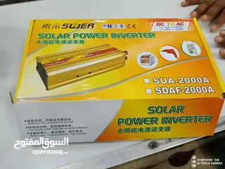  1 جهاز انفيرتر 2000 واط2000W Solar Power Inverter DC12V to 220V 230V