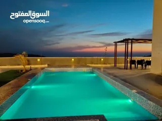  10 شاليهات ومزارع فخمه داخل ناعور مسبح مدفى