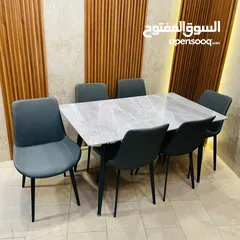  5 ميز طعام مع 6 كراسي