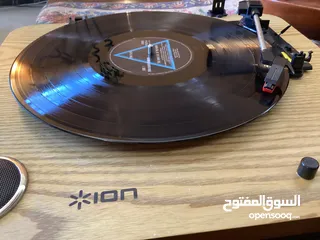  3 Gramophone Vinyl Record Player ION Audio Max LP Wooden Turntable جرامافون مشغل استواناط خشب