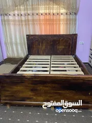  3 تخت مزوج خشب زان بدون فرشه القياس 180*80