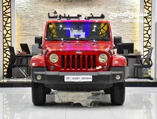  1 Jeep Wrangler Sahara ( 2014 Model ) in Red Color GCC Specs