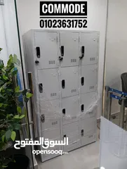  6 لوكر معدن صاج محمل مستورد دولاب وحدات تخزين مطلي اليكتروستاتيك ضد الصدأ locker متاح معاينه بالمقر