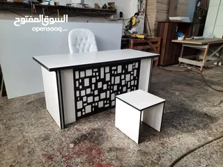  3 اقوى العروض على الأثاث المكتبي  مكتب مدير قياس 170سم مع جانبية وادراج وطاولة بسعر منافس فقط 75دينار