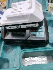  4 شنتة درل شحن Makita+شاحن درل أصلي+بطارية جديدة اصلية