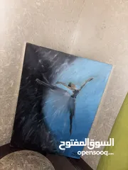  8 لوحة راقصة بالي  حين ترقص الروح بين العتمة والنور  When the Soul Dances Between Darkness and Light”