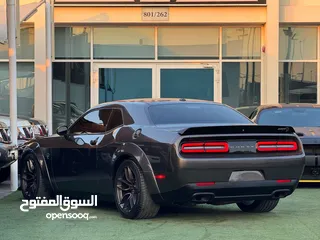  6 ‏DODGE CHALLENGER HELLCAT SRT GCC 2019 ‏WIDE BODY ( 717HP)