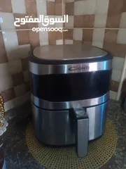  3 Conti Air fryer AF -60XL-Bs 6 Liters silverقلايه هوائيه مستعمله بحاله ممتازه للبيع