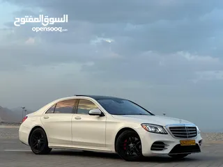  3 مرسيدس بنز S560 AMG 2018 بحادث بسيط وممشى قليل