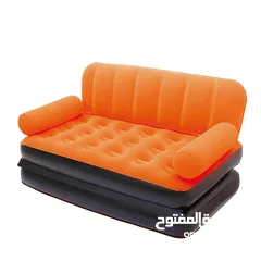  4 هذا كرسي قابل للنفخ يمكن استخدامه كسرير مفرد. This inflatable chair can be used as a single bed.
