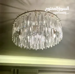  1 Antique Bohemian Crystal Chandelier