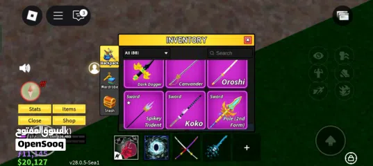  12 للبيع حساب بلوكس فروت قوي تقريبا كل شي في اللعبه blox fruit account strong for sell