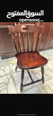  1 كراسي مطبخ انتيك زان دهان جديد عدد 6