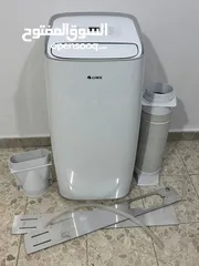  19 جري مكيف متنقل 1 طن مستعمل شبه جديد مع كل توابعه و ريموت تحكم + تحكم عبر الواي فاي