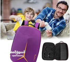  16 حقيبة تخزين واقية لجهاز البلايستيشن PS5 - PS5 Slim  مع ذراعين كتف PS5 Carrying Travel Storage Bag