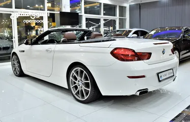  7 BMW 650i CONVERTIBLE ( 2011 Model ) in White Color GCC Specs