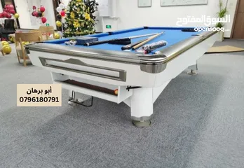  1 طاولات بلياردو جديدة و مستعملة بأحدث المواصفات عرض خاص ولمدة محدودة
