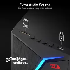  3 Redragon GS520 PRO Computer Gaming Speakers with Subwoofer, 2.1 Channel RGB سماعات مع اضاءة صوت صح