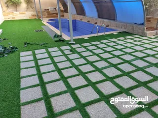  4 عشب صناعي اقل سعر بالمملكة وتحدي بسعر كثافة وثبات لون  يوجد صناعة  اردني  فيتنامي سعودي مصري امراتي