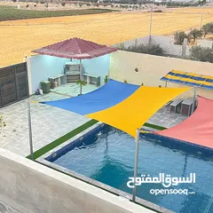  19 ضيوفنا الكرام  عيشو التجربه عنا بمزرعة وشاليه النور  مكان هادي وخصوصيه عائليه ومناظر طبيعية إلك وللأ