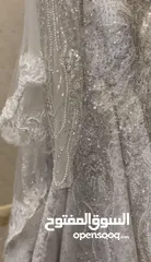  6 فستان زفاف  قياس مديوم