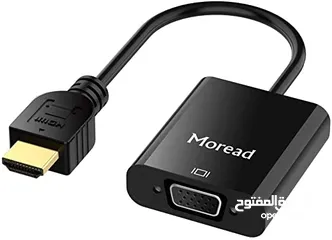  1 HDMI TO VGA ADAPTER MOREAD تحويلة من اتش دي ام اي  الى  في جي اه