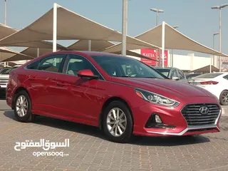  2 Hyundai Sonata 2018 Red Clean Car