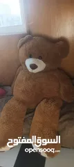  1 دبدوب حجم كبير جدا ناعم قابل للغسل ممكن يغسل بالغساله الاتوماتيك لم يغسل بعد ولعبه غوريلا كبيره