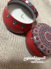  1 شمع معطر بعلبة حديد
