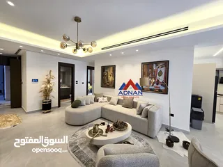  4 عبدون شقة مفروشة جديدة ارضية مع حديقة و مدخل خاص