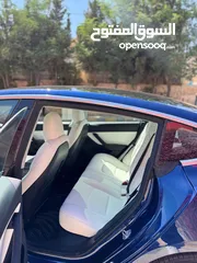  7 Tesla Model 3 Standerd Plus 2020 تيسلا موديل 3 2020 لون كحلي وداخلي ابيض فحص 4 جيد