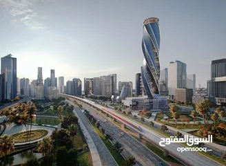  6 Capital diamond tower    الثالث عالمياً من حيث نسبة الدوران 212 درجه وال 11 علي العالم