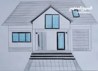  9 رسمات منازل ثلاثية الابعاد   مصممه بتقنيات حديثة وبسيطة البناء  لسنة 2025 للبيع