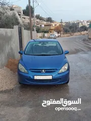  6 بيجو 307 موديل 2005 ماتور 1600cc جير عادي للبيع