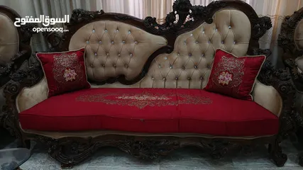  1 طقم كنب حفر مصري نظيف جدا