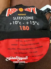  8 للتخيبم sleeping bag وارد اميركا مستعمل بحالة ممتازة ماركة ARMY NAVY قياس 75سم×180سم+30سم مع شنتة