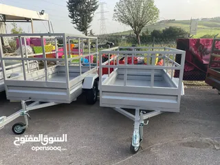  11 مقطورات وعربايات وحمامات متنقله ملاحظه مقطورات مرخصه من قبل اداره ترخيص مره واحده فقط تحمل وزن 75