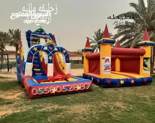  13 نطيطات الرياض...تاجير ملعب صابوني الرمال زحليقه مائيه النرجس متاهات مدارس الرياض