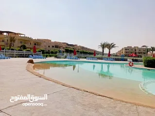  1 شاليه بالروف امام حمام السباحة في راس سدر موسى كوست